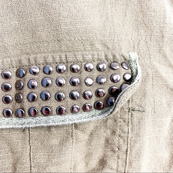 Green Long Sleeve Cotton Button Up - Picture 4 of 10